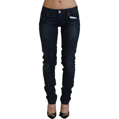 Acht Blue Low Waist Slim Fit Women Denim Jeans Acht