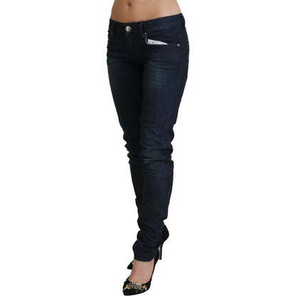 Acht Blue Low Waist Slim Fit Women Denim Jeans Acht