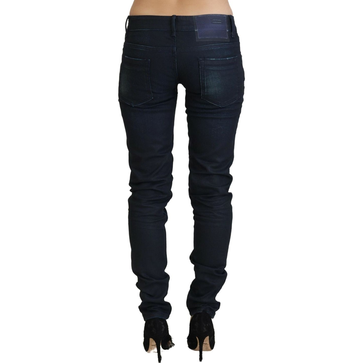 Acht Blue Low Waist Slim Fit Women Denim Jeans Acht