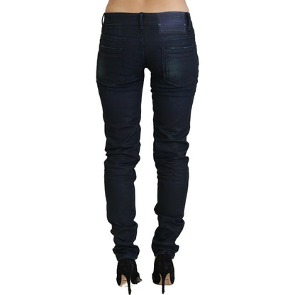 Acht Blue Low Waist Slim Fit Women Denim Jeans Acht