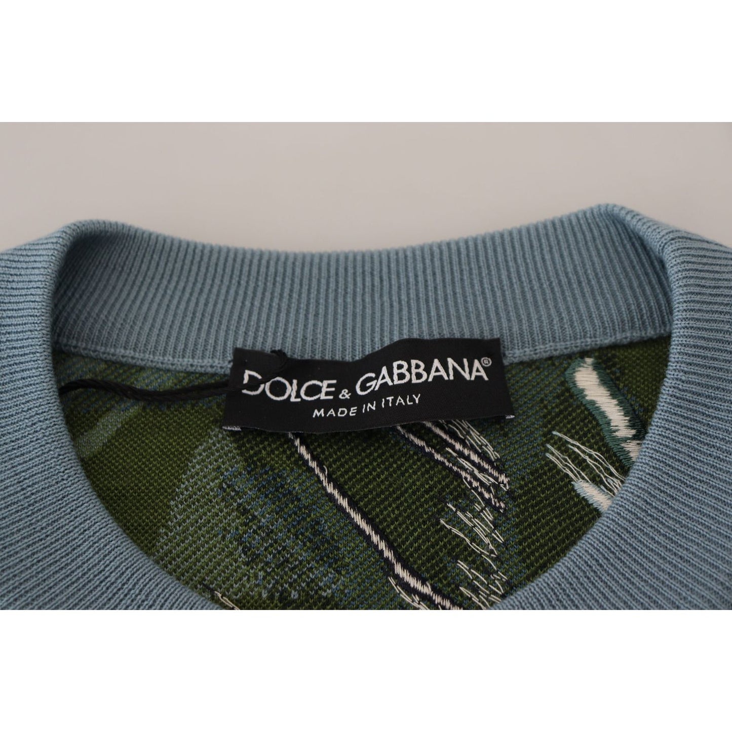 Dolce & Gabbana Jungle Embroidered Wool Silk Sweater Dolce & Gabbana