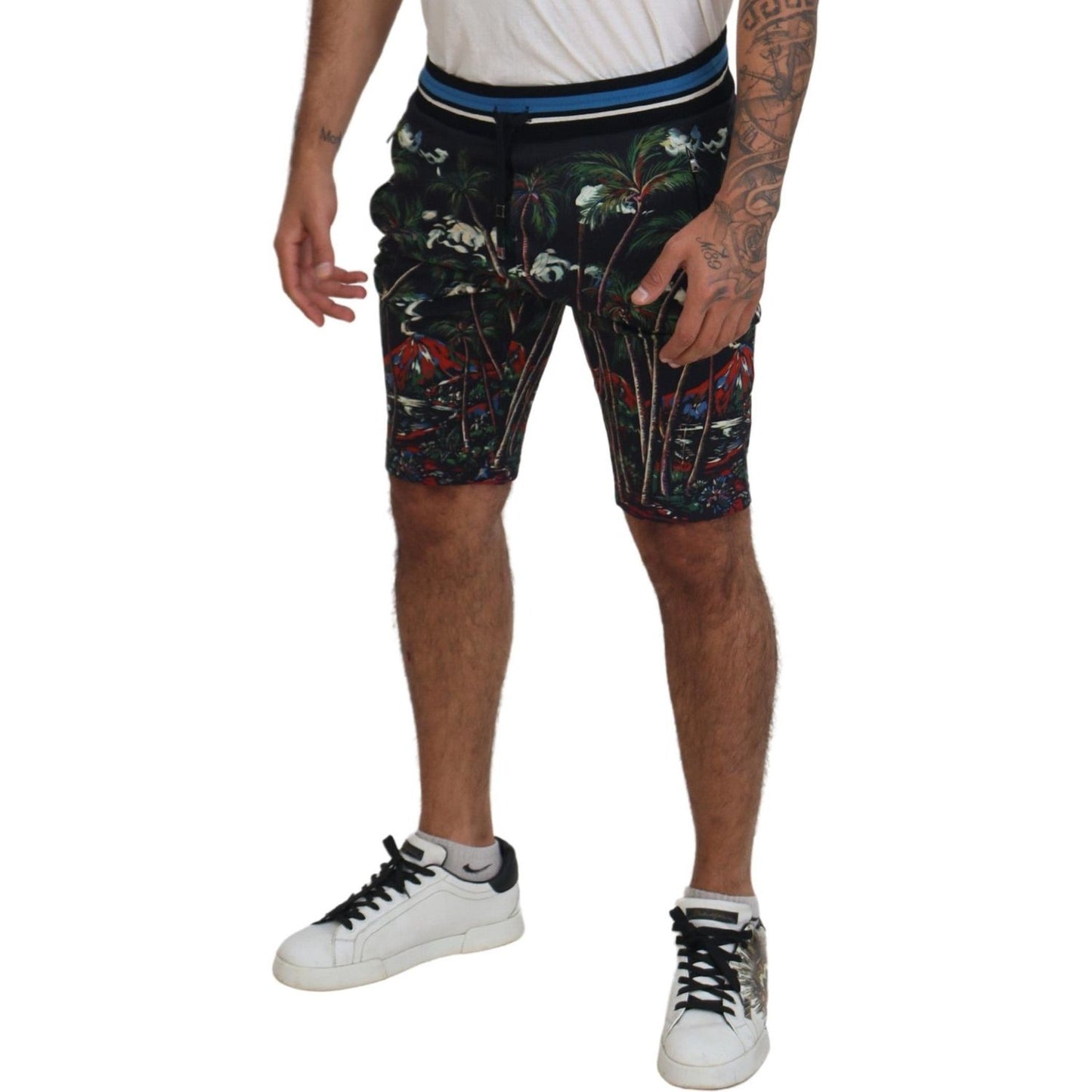 Dolce & Gabbana Volcano Print Casual Knee-Length Shorts Dolce & Gabbana