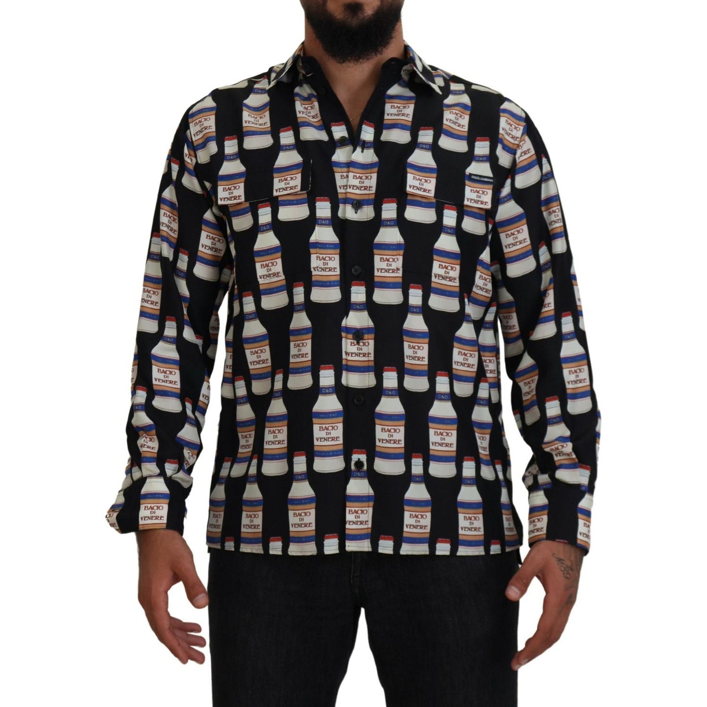 Dolce & Gabbana Elegant Silk Casual Long Sleeve Shirt Dolce & Gabbana