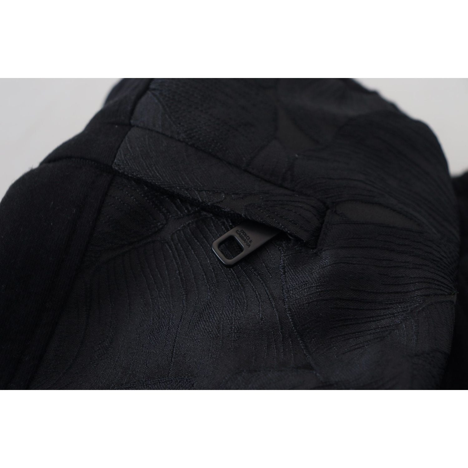 Dolce & Gabbana Black Polyester Skinny Jogger Men Pants