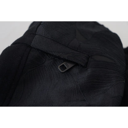Dolce & Gabbana Black Polyester Skinny Jogger Men Pants
