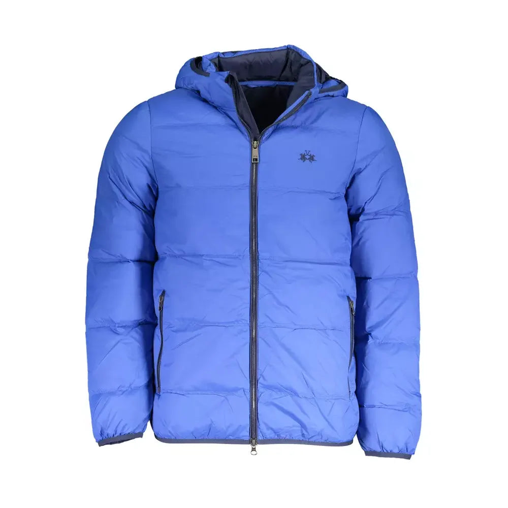 La Martina Blue Polyamide Jacket