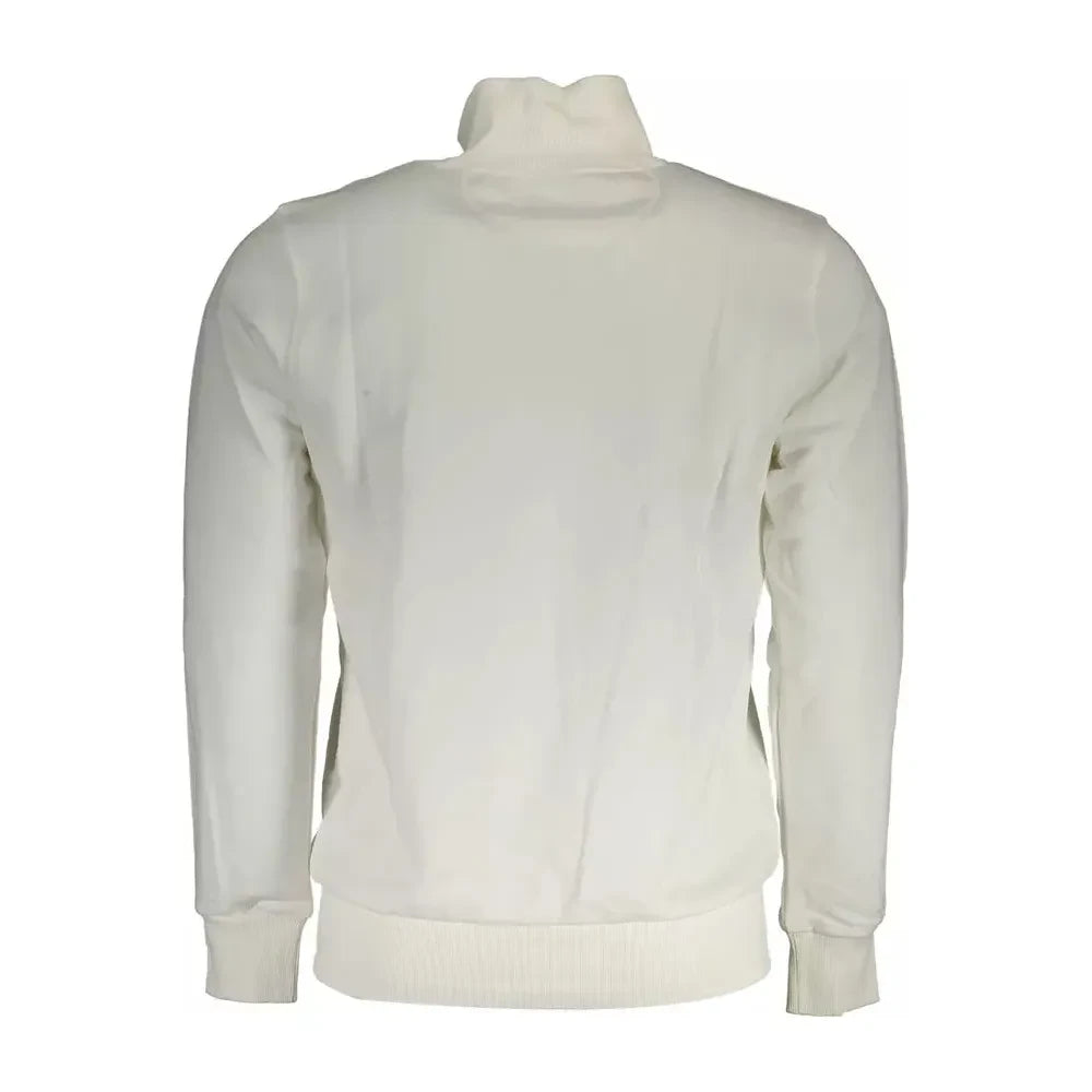 La Martina White Cotton Men Sweater La Martina