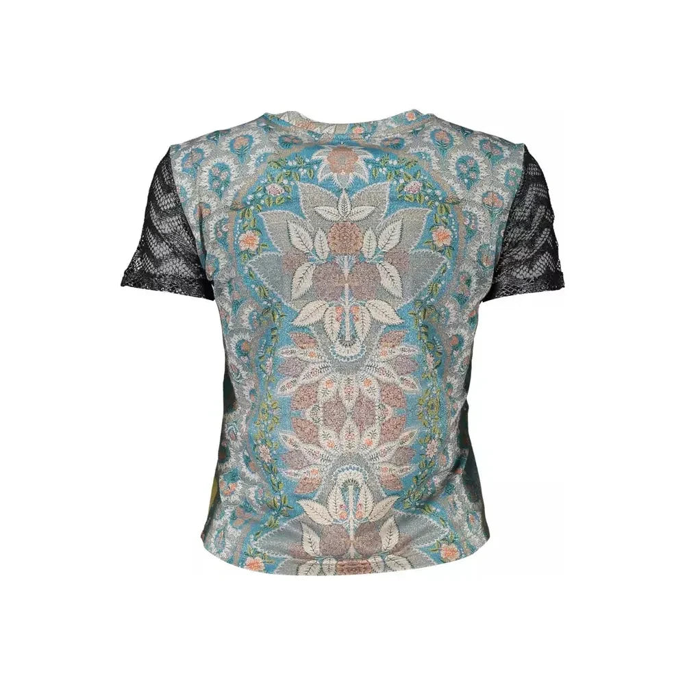 Desigual Light Blue Polyester Women Top Desigual