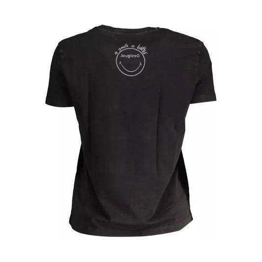 Desigual Black Cotton Women T-Shirt Desigual