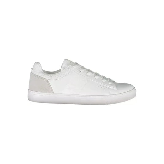 Napapijri White Leather Men Sneaker Napapijri