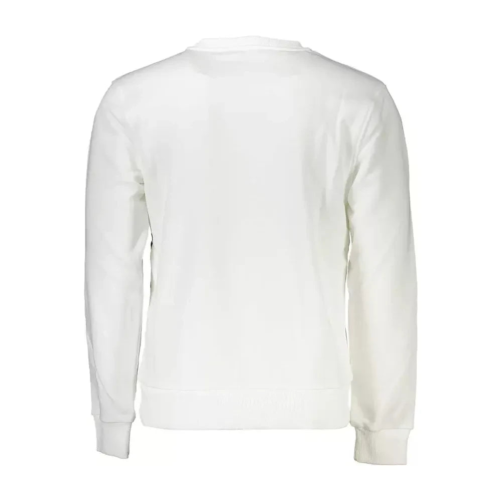 Cavalli Class White Cotton Men Sweater Cavalli Class