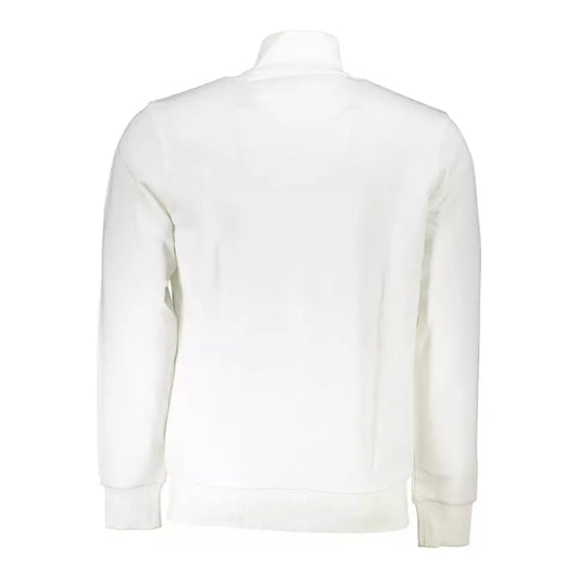 La Martina White Cotton Men Sweater La Martina