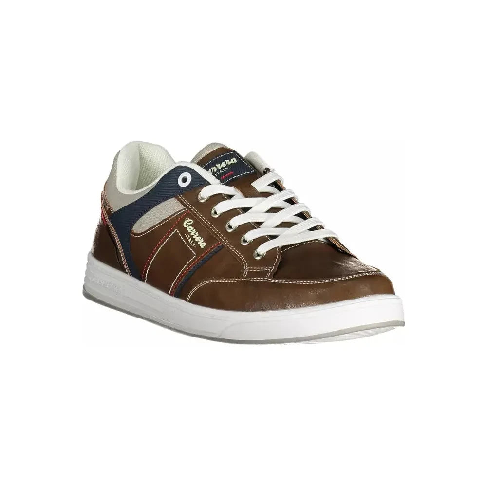 Carrera Brown Eco Leather Men Sneaker Carrera