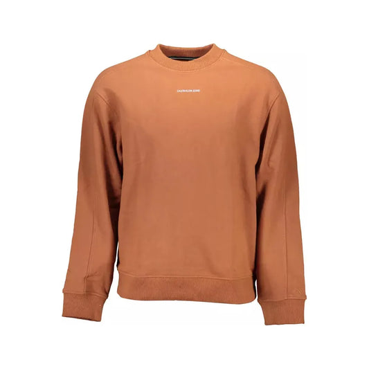 Calvin Klein Brown Cotton Men Sweater Calvin Klein