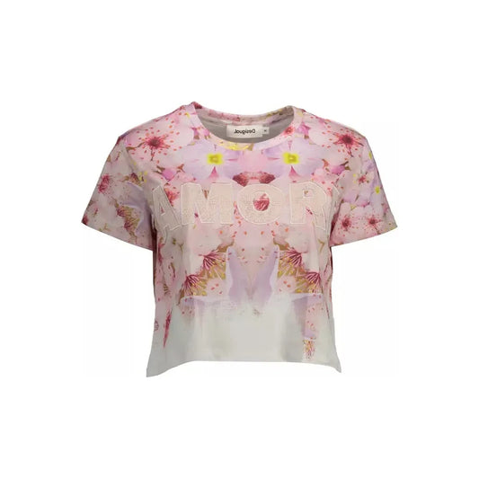 Desigual Pink Cotton Women Top Desigual