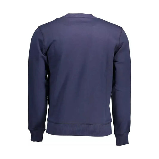 North Sails Blue Cotton Men Sweater North Sails