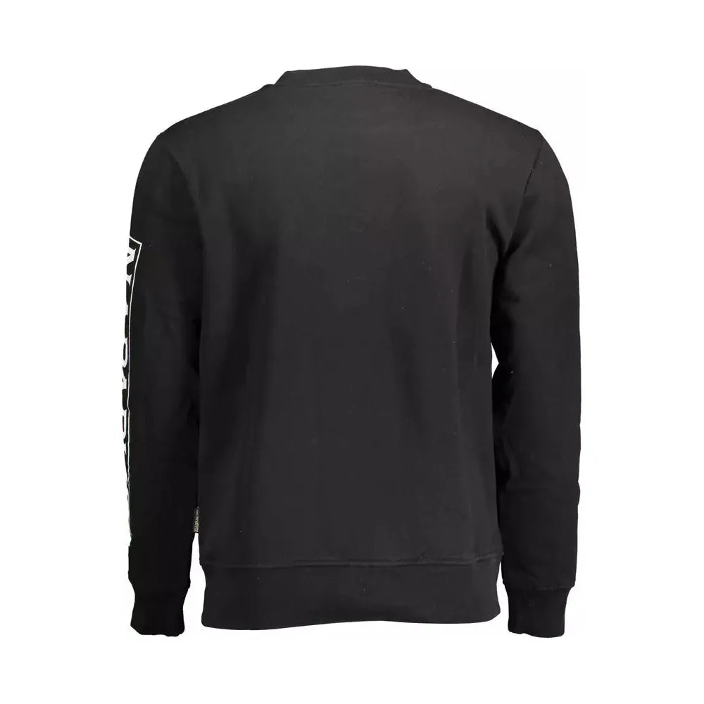 Napapijri Black Cotton Sweater Napapijri