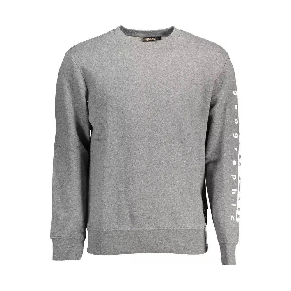 Napapijri Gray Cotton Men Sweater