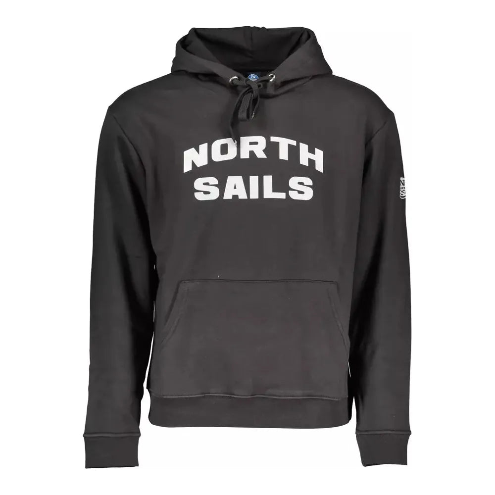 North Sails Black Cotton Men Sweater North Sails