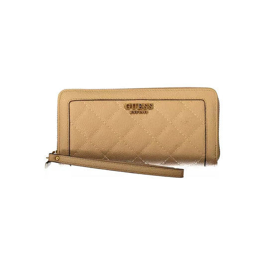 Guess Jeans Beige Polyethylene Women Wallet Guess Jeans