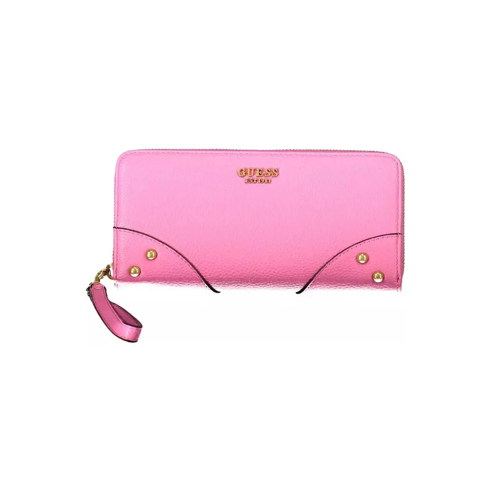 Guess Jeans Pink Polyethylene Women Wallet Guess Jeans