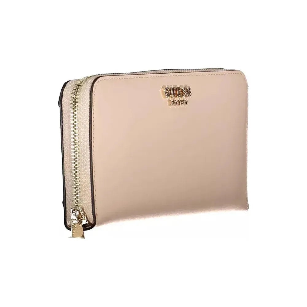 Guess Jeans Pink Polyethylene Women Wallet Guess Jeans