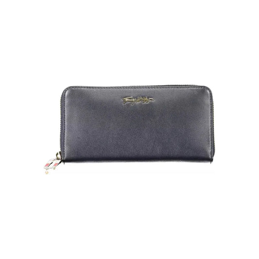 Tommy Hilfiger Blue Leather Women Wallet Tommy Hilfiger