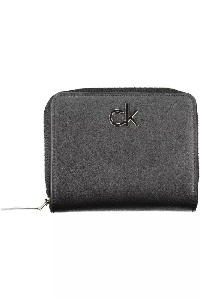 Calvin Klein Black Polyvinylchloride Women Wallet Calvin Klein