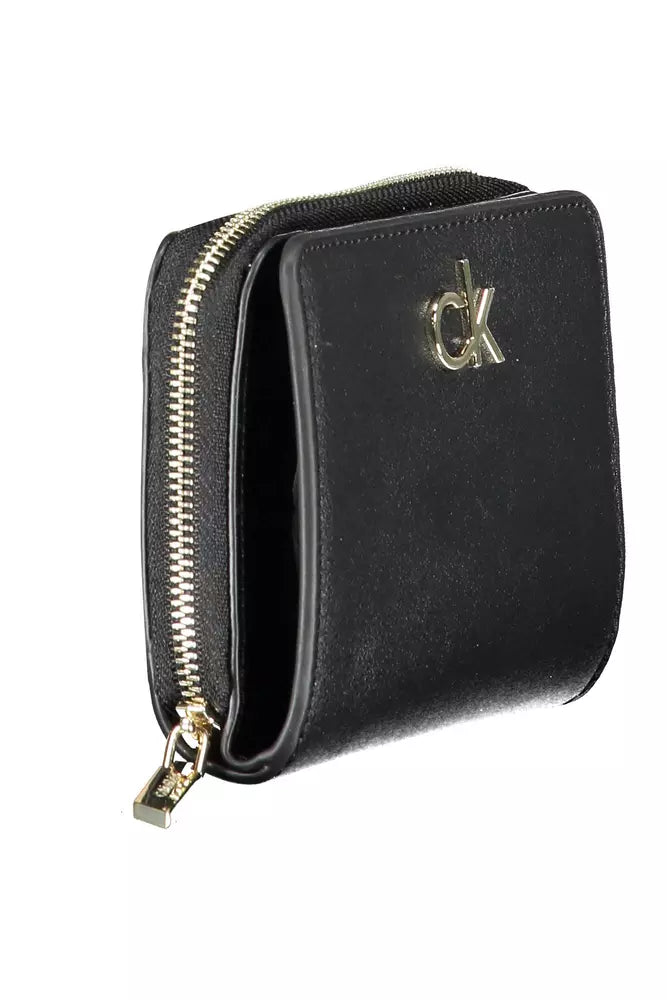 Calvin Klein Black Polyvinylchloride Women Wallet Calvin Klein