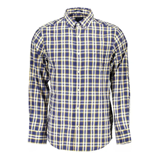 Gant Blue Cotton Men Shirt Gant