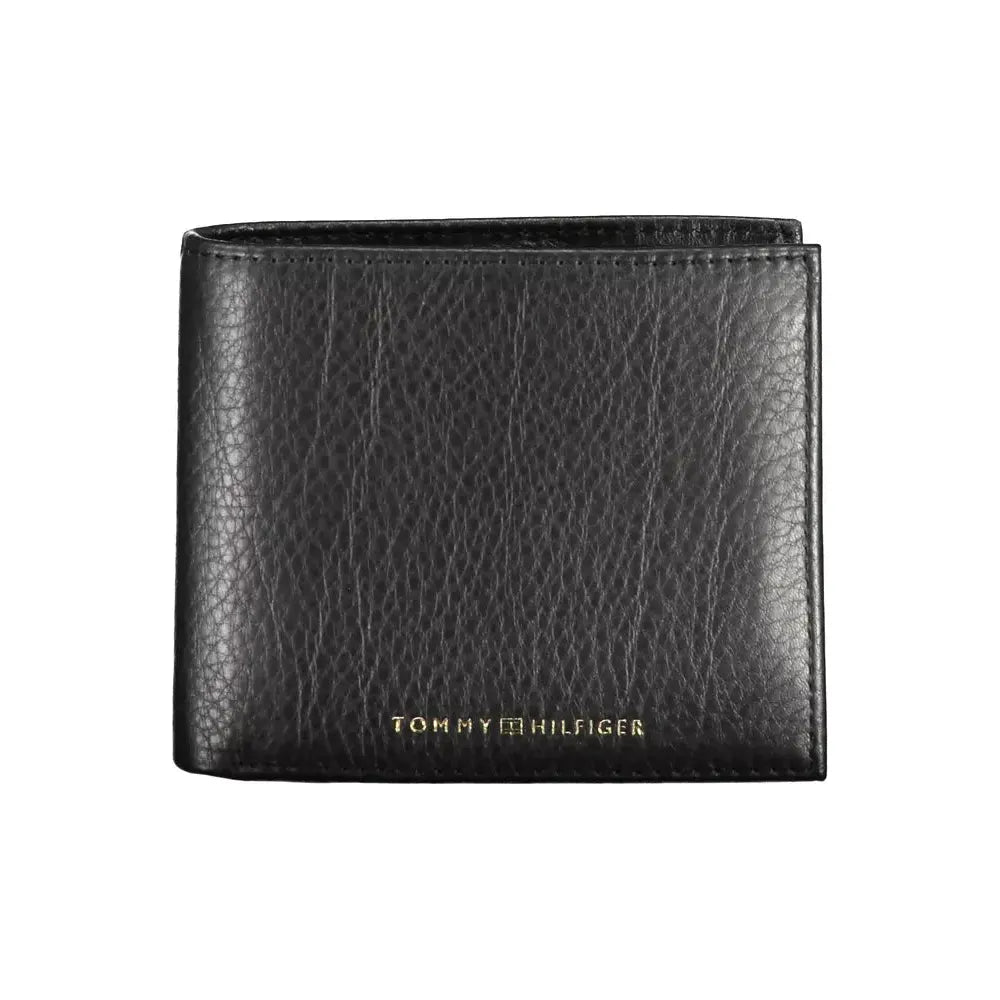 Tommy Hilfiger Black Leather Men Wallet Tommy Hilfiger