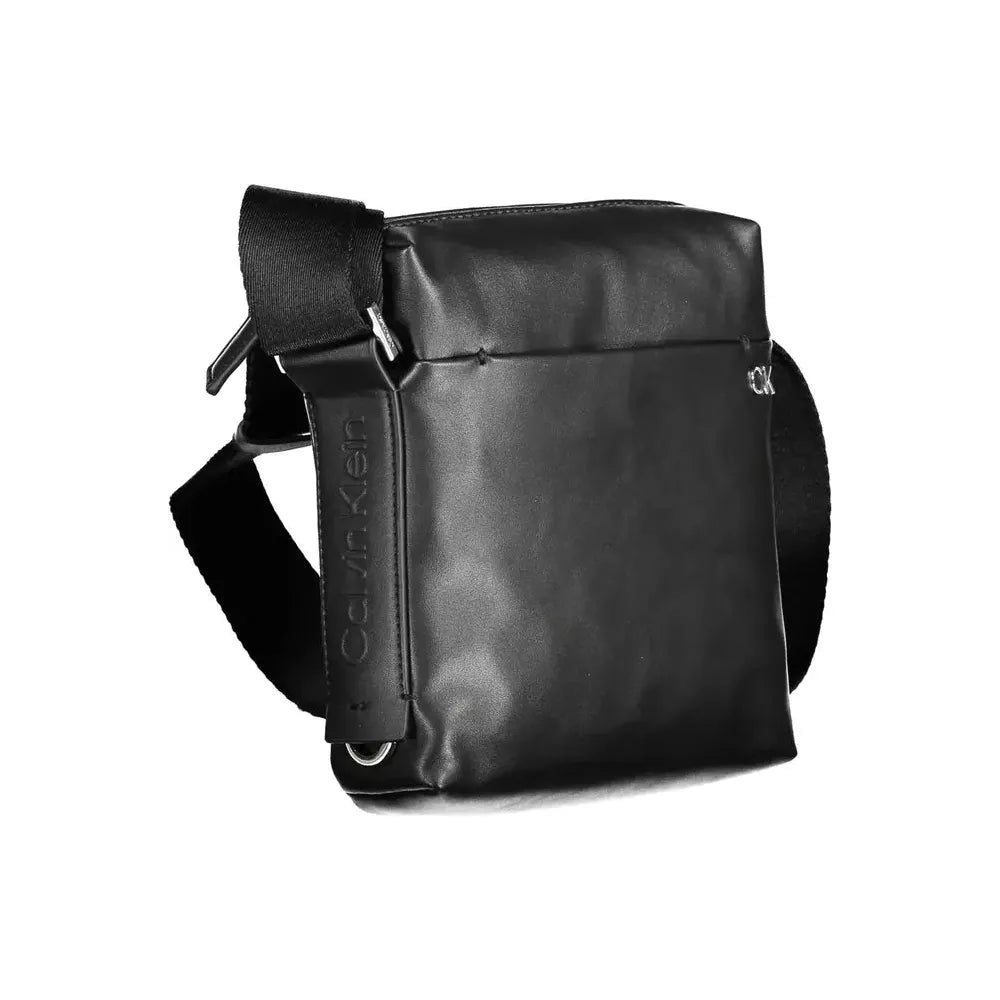 Calvin Klein Black Polyester Men Shoulder Bag