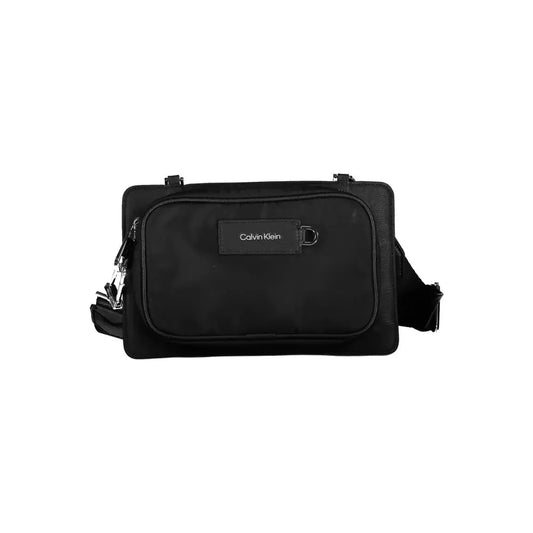 Calvin Klein Black Polyester Men Shoulder Bag Calvin Klein