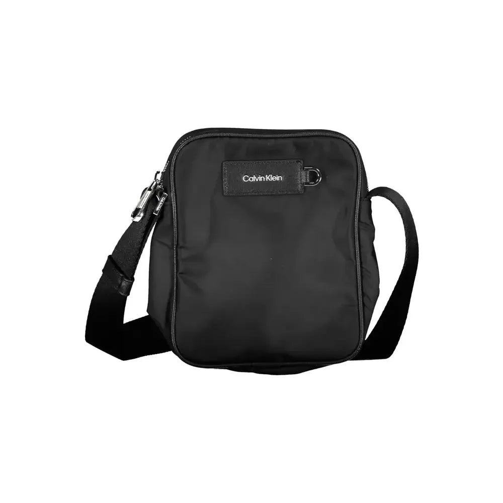 Calvin Klein Black Polyester Men Shoulder Bag Calvin Klein