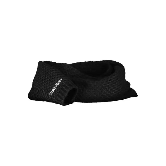 Calvin Klein Black Alpaca Women Scarf Calvin Klein