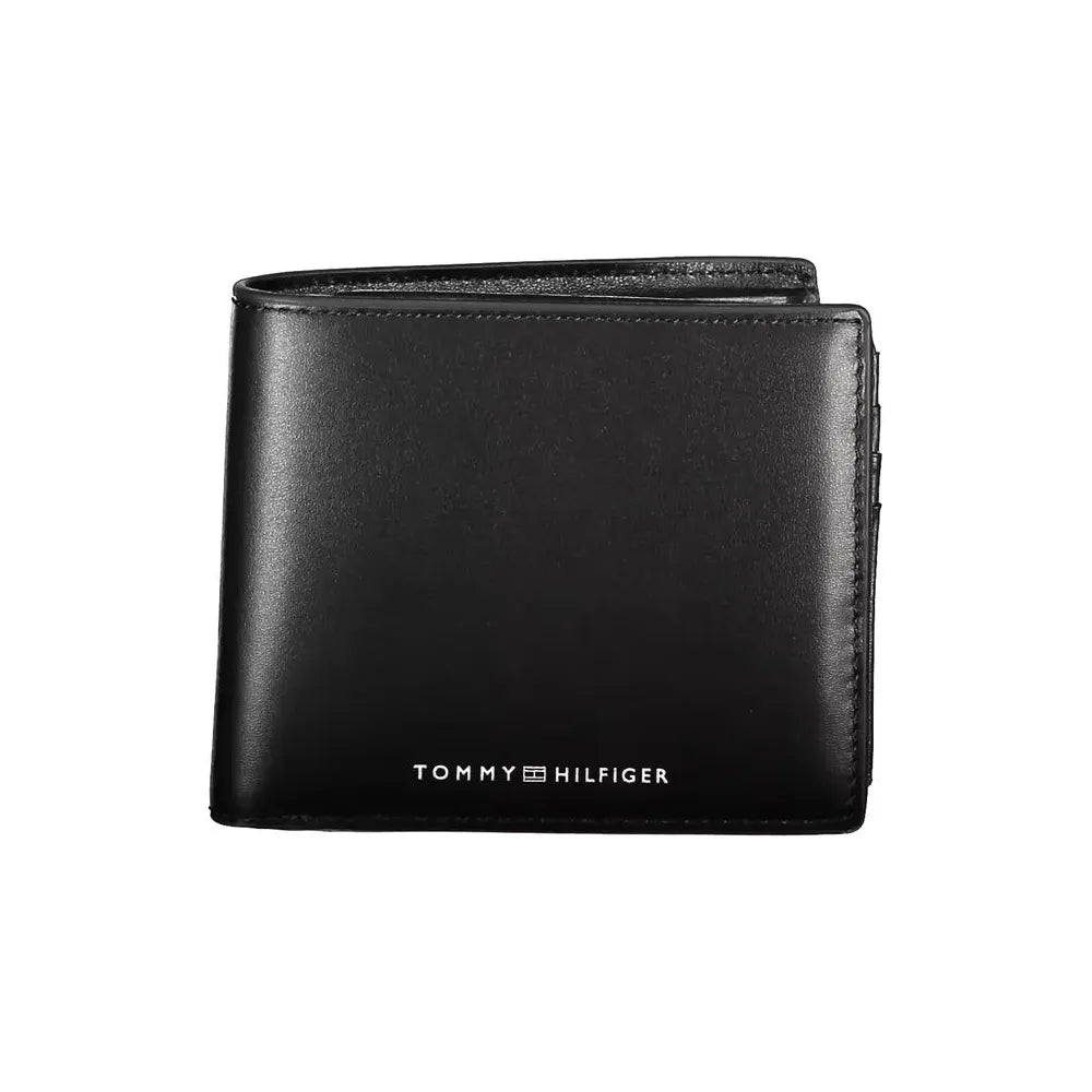 Tommy Hilfiger Black Leather Men Wallet