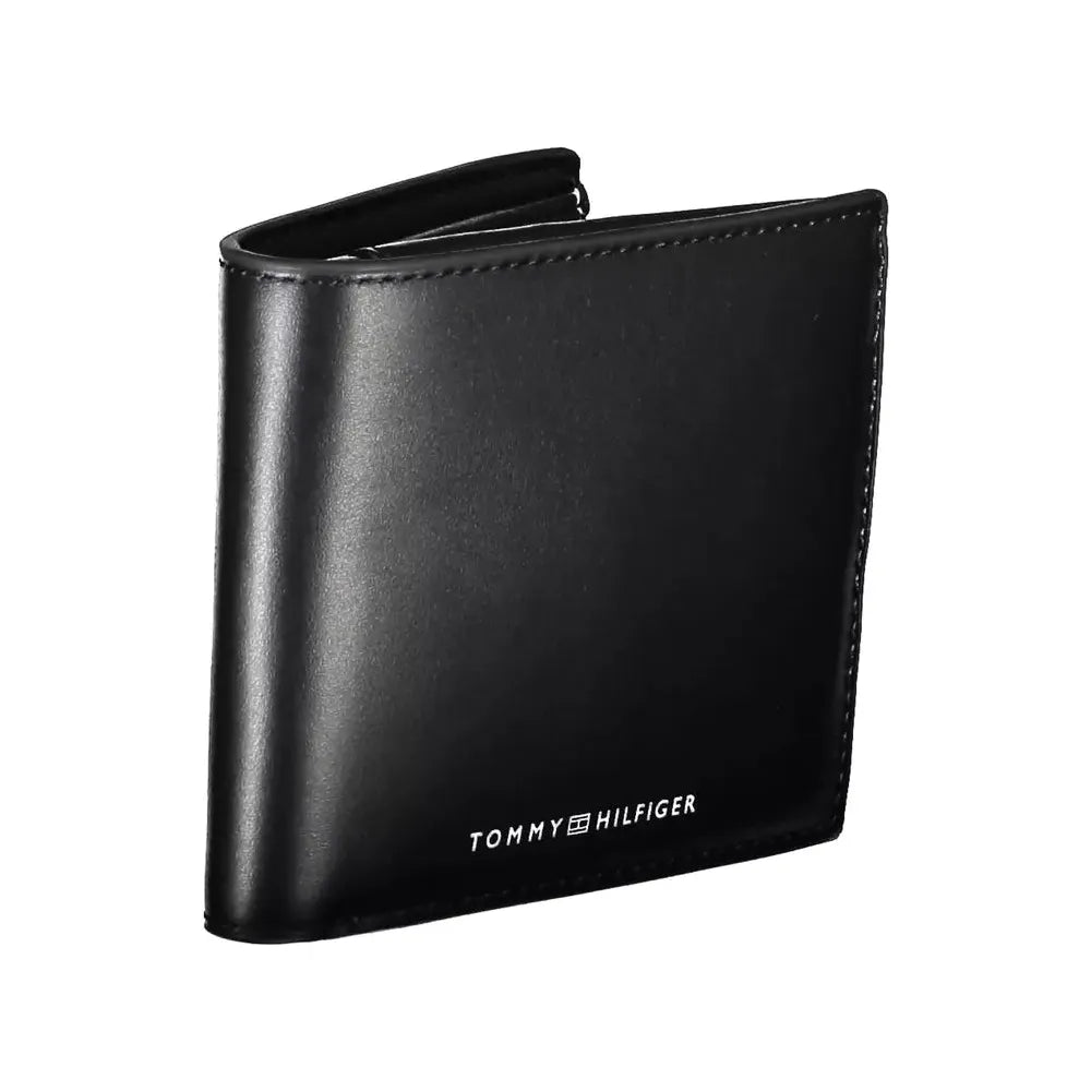 Tommy Hilfiger Black Leather Men Wallet