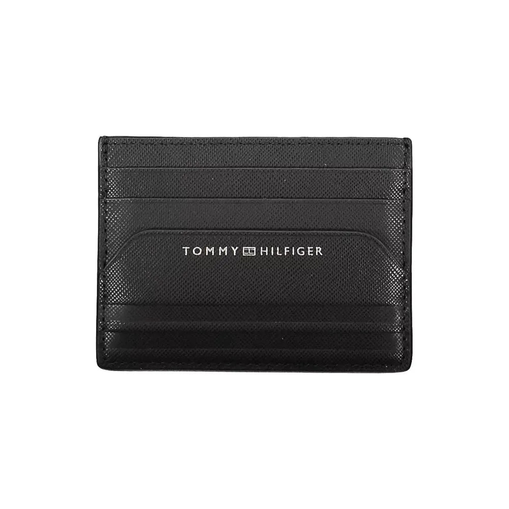 Tommy Hilfiger Black Leather Men Wallet Tommy Hilfiger