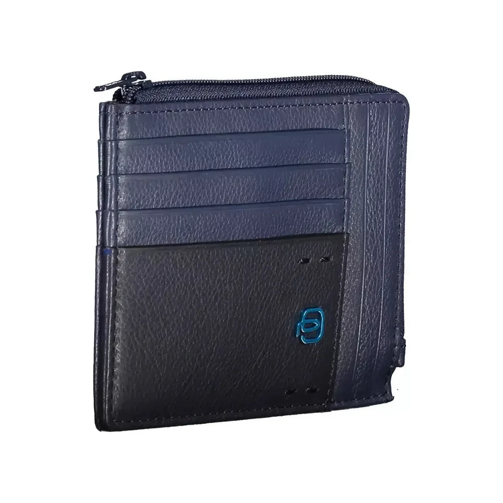 Piquadro Blue Leather Men Wallet Piquadro