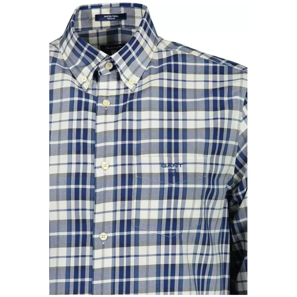 Gant White Cotton Men Shirt Gant