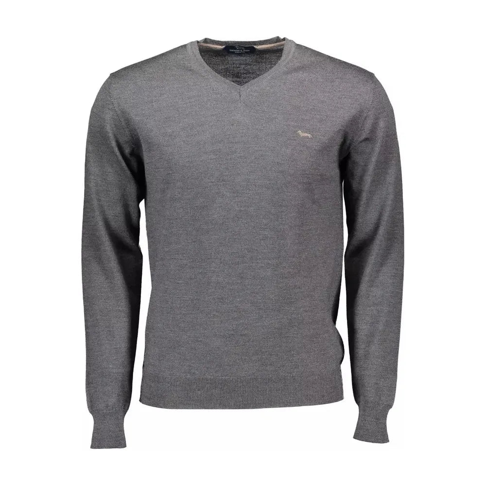 Harmont & Blaine Gray Wool Men Sweater Harmont & Blaine