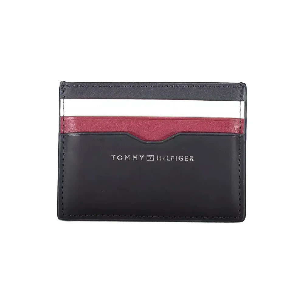 Tommy Hilfiger Blue Leather Men Wallet Tommy Hilfiger