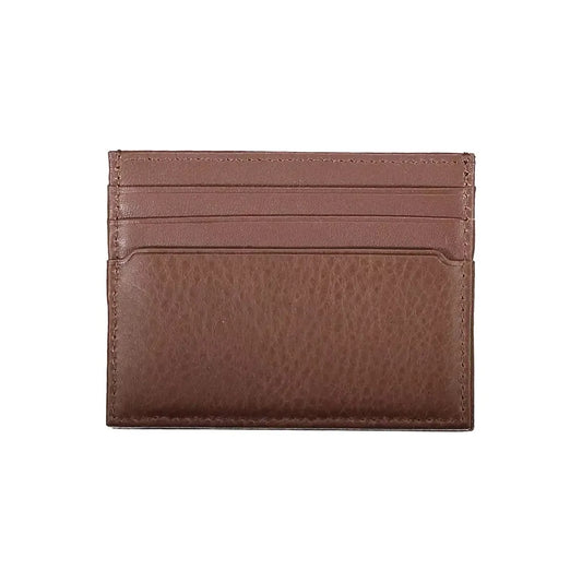 Tommy Hilfiger Brown Leather Men Wallet Tommy Hilfiger