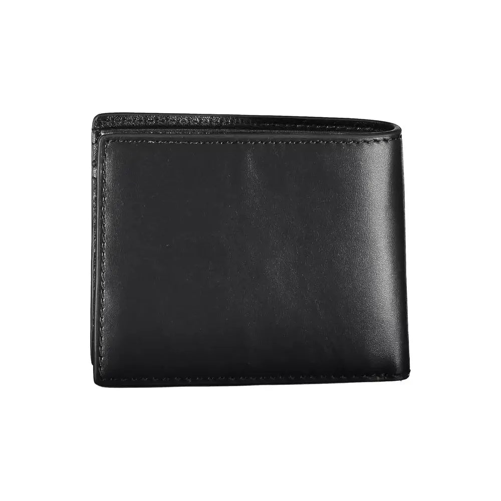 Tommy Hilfiger Black Leather Men Wallet Tommy Hilfiger