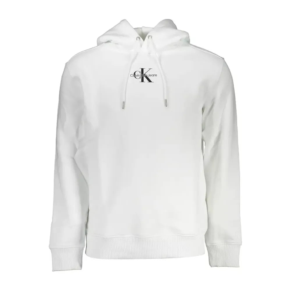 Calvin Klein White Cotton Men Sweater Calvin Klein