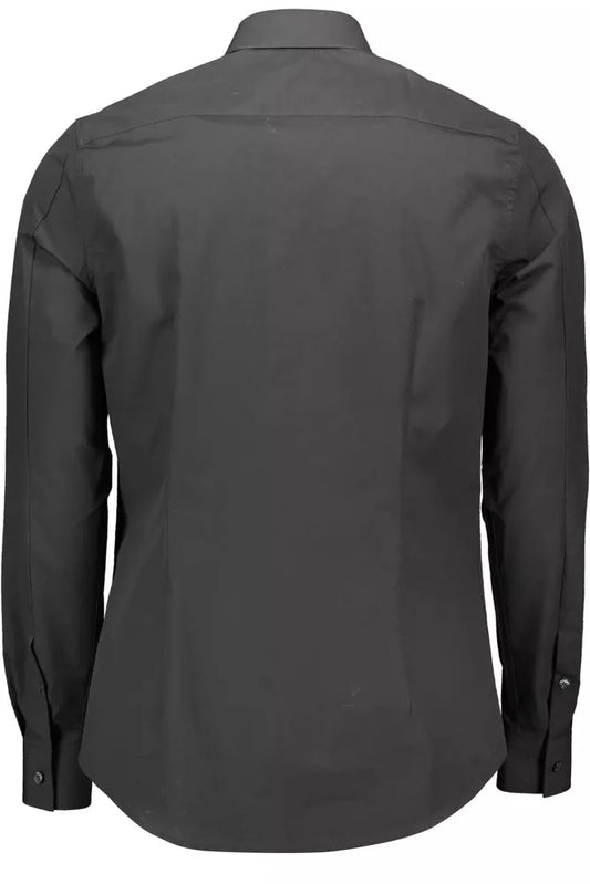 Calvin Klein Black Cotton Men Shirt Calvin Klein