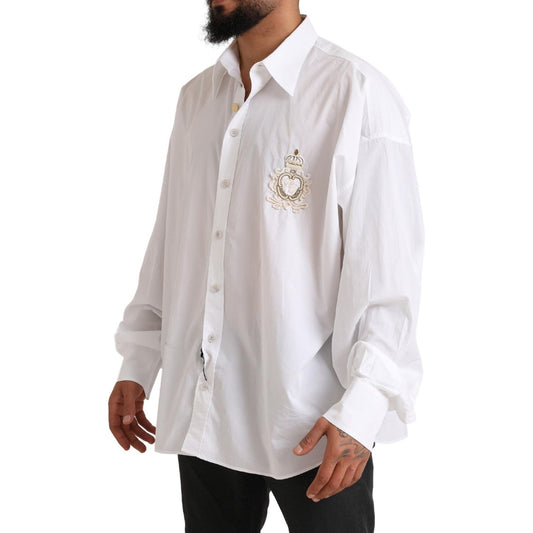 Dolce & Gabbana Elegant White Cotton Formal Shirt Dolce & Gabbana