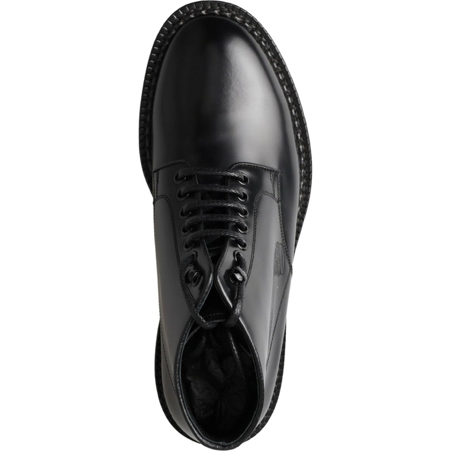 Dolce & Gabbana Elegant Black Leather Men's Boots Dolce & Gabbana