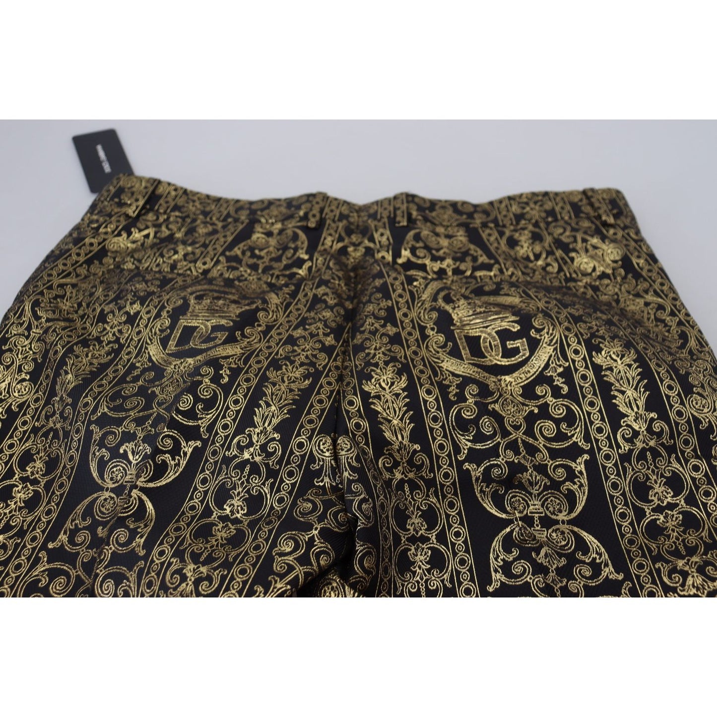 Dolce & Gabbana Elegant Jacquard Evening Pants Dolce & Gabbana