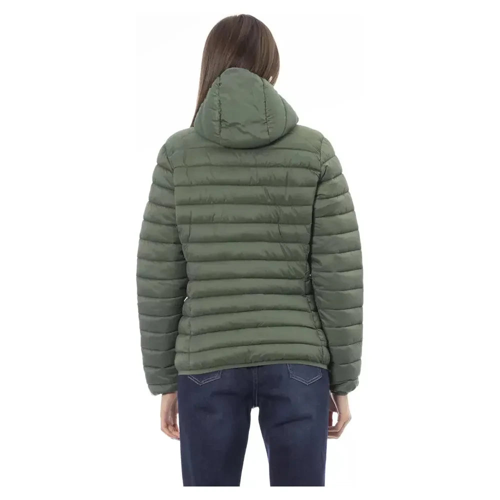 Invicta Green Nylon Women Jacket Invicta